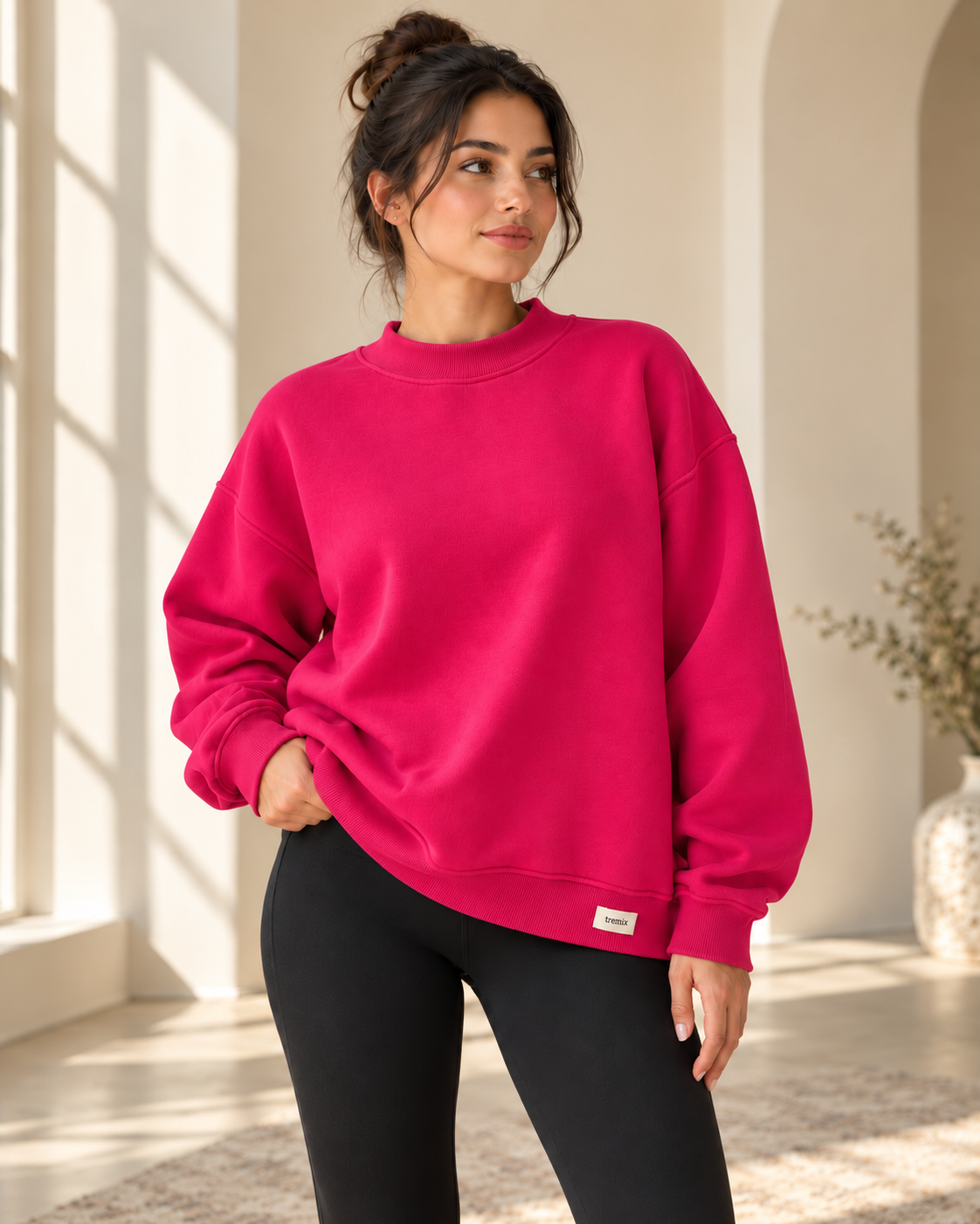 TREMIX Heavyweight Oversized Mock Neck Sweatshirt