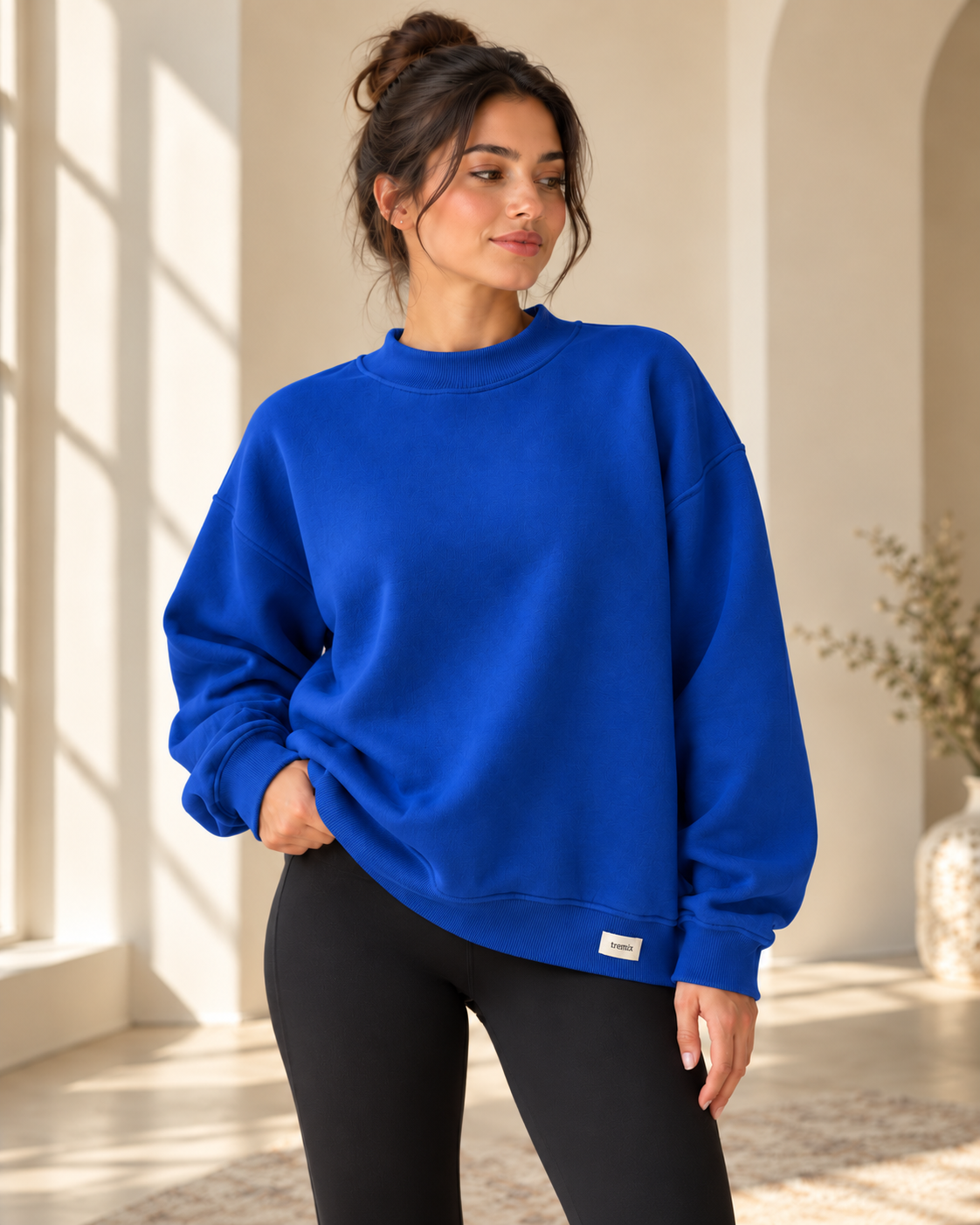 TREMIX Heavyweight Oversized Mock Neck Sweatshirt