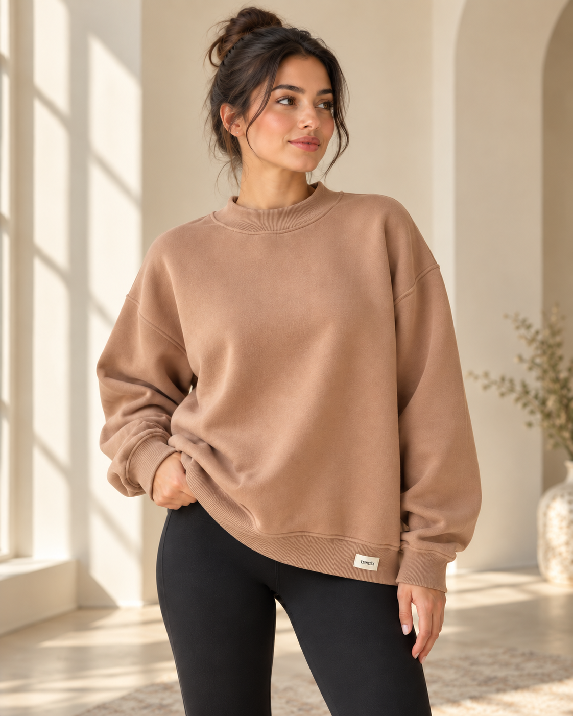 TREMIX Heavyweight Oversized Mock Neck Sweatshirt