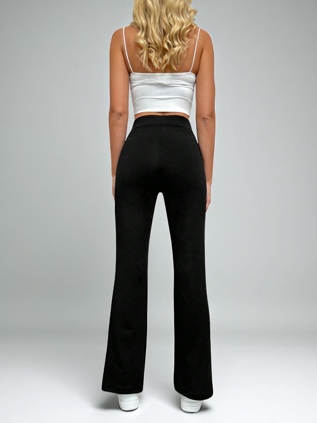 Tremix High-Waist Black Flare Pants | Drawstring Leggings for Women