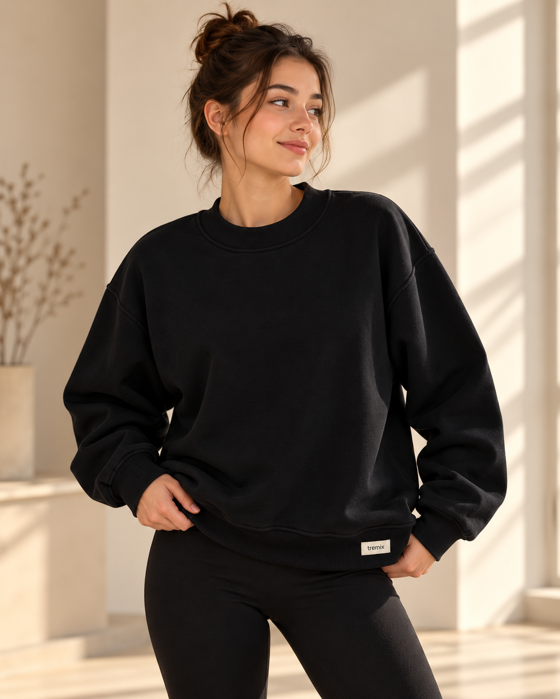 TREMIX Heavyweight Oversized Mock Neck Sweatshirt