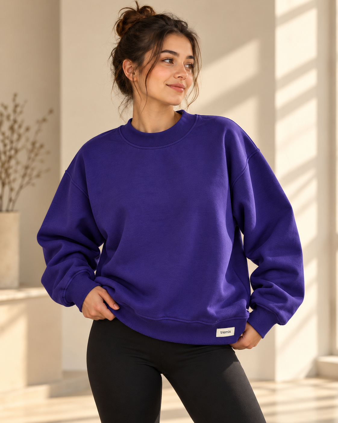TREMIX Heavyweight Oversized Mock Neck Sweatshirt