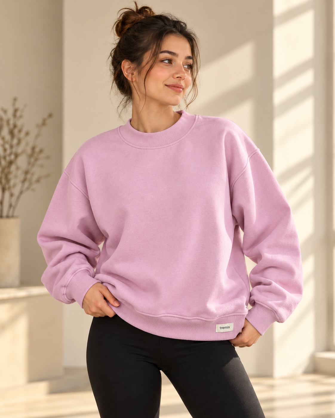 TREMIX Heavyweight Oversized Mock Neck Sweatshirt