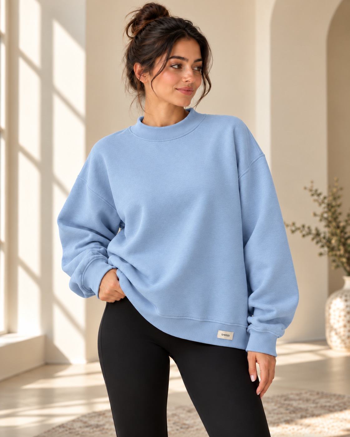 TREMIX Heavyweight Oversized Mock Neck Sweatshirt