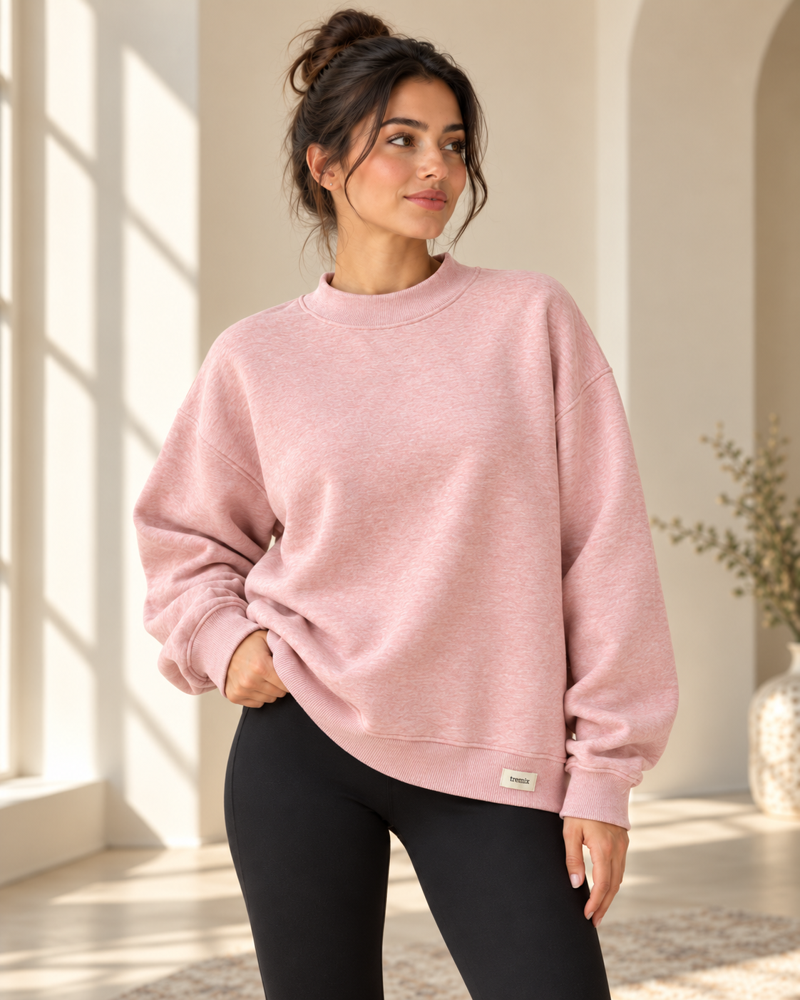 TREMIX Heavyweight Oversized Mock Neck Sweatshirt