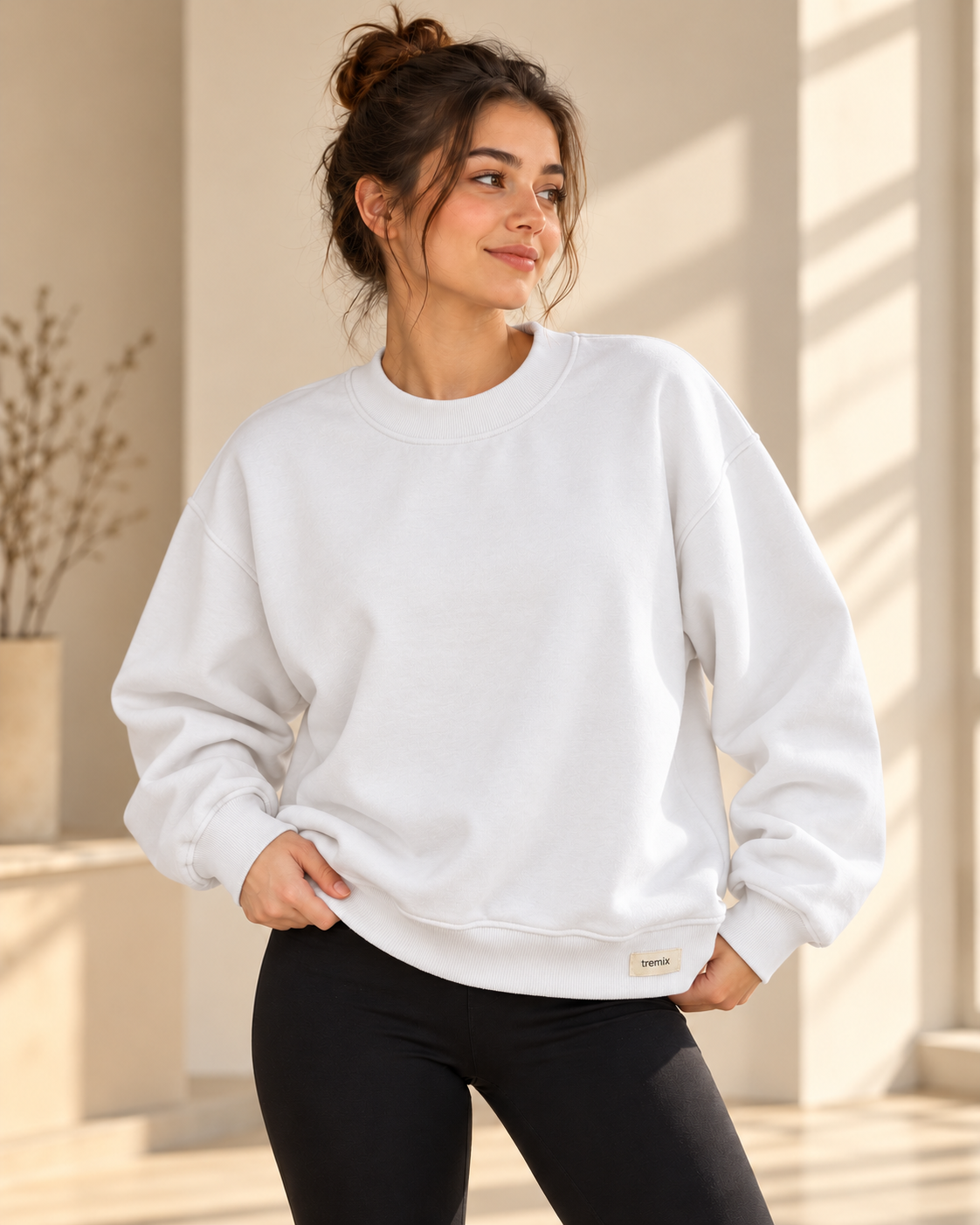 TREMIX Heavyweight Oversized Mock Neck Sweatshirt