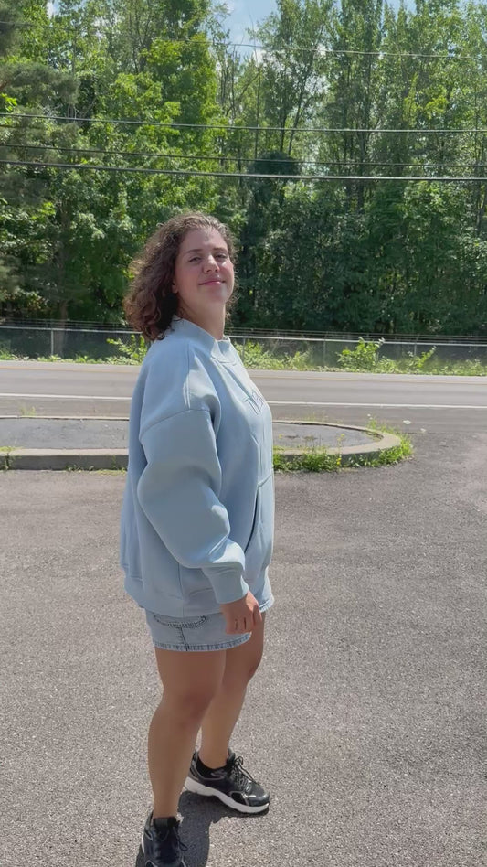 Tremix Signature Heavyweight Mockneck Fleece - Sky Blue